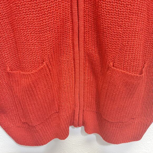 VTG CW Classics Women's Red Long Sleeve Full Zip Sweater Jacket l Size: XL - Picture 7 of 11